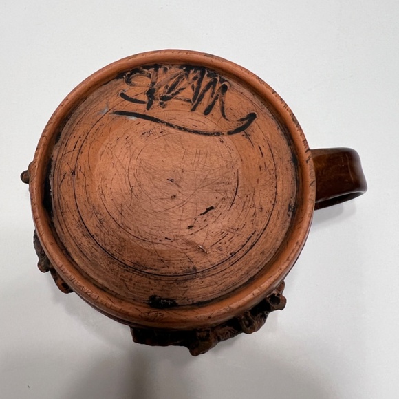 Vintage Mug LELAND SHAW STUDIO ART POTTERY 3D  Pottery signed lion - Picture 7 of 7